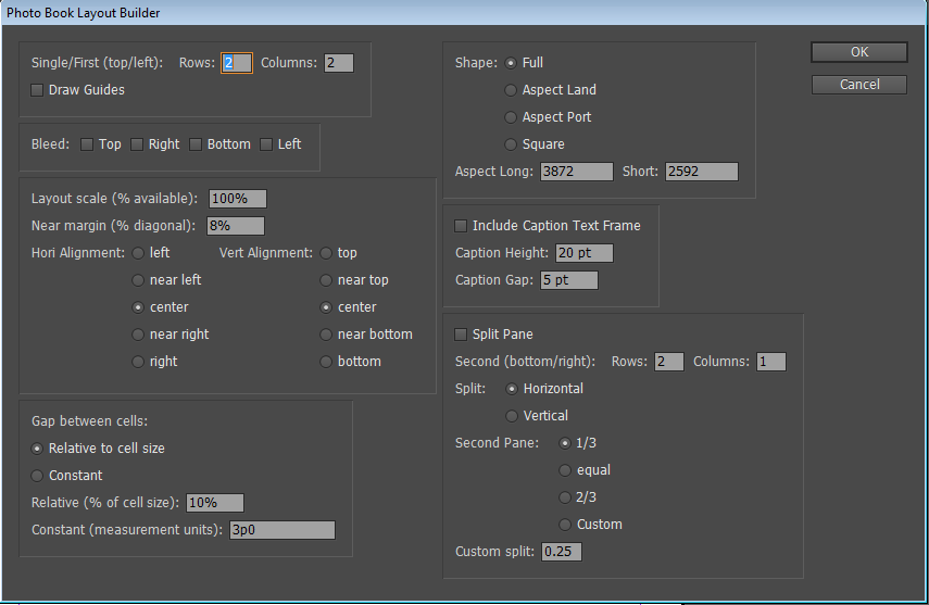Layout Menu